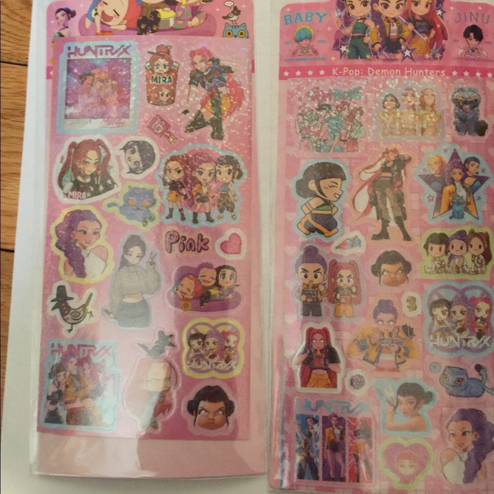 2/$25 6 K-Pop Demon Hunters sticker pack - Picture 2 of 2